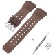 Ремінець для Casio G-Shock GW-9400 Transl Brown SI силіконовий напівпрозорий коричневий (1051-1370)