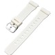 Силіконовий ремінець для годинника Casio GM-S2100 White SI білого кольору (артикул 1051-1373)