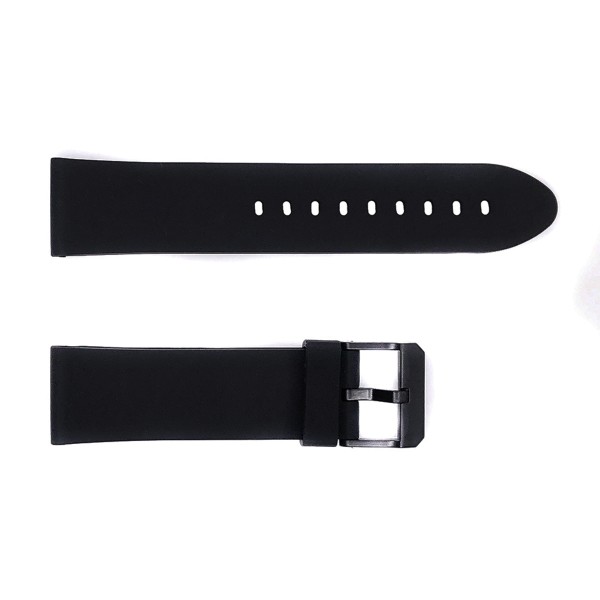 Ремешок для часов Skmei 1257BK Black черный силиконовый 24 мм (1051-1400)