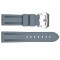 Ремінець для годинника 3001 Silicone Grey-Silver 24 мм.
