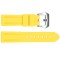 Ремінець для годинника 3001 Silicone Yellow-Silver 24 мм.
