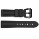 Ремешок для часов 3001 Silicone Black-Black 24 мм, черный каучуковый браслет