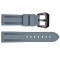Ремінець для годинника 3001 Silicone Grey-Black 24 мм.
