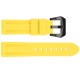 Ремешок для часов 3001 Silicone Yellow-Black 24 мм силиконовый желто-черный