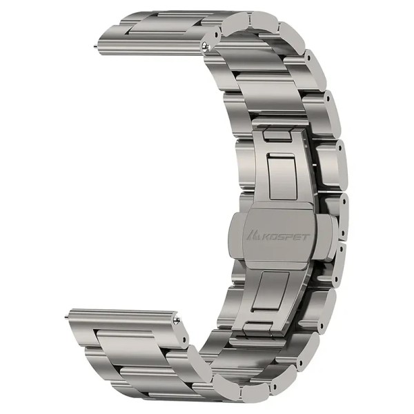 Стальной браслет Kospet 22 мм Silver — металлический ремешок для смарт-часов, серебристый