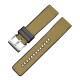 Ремінець 3013 Khaki-Silver 24 мм (Нейлон/Каучук) для годинника — комбінований браслет кольору хакі