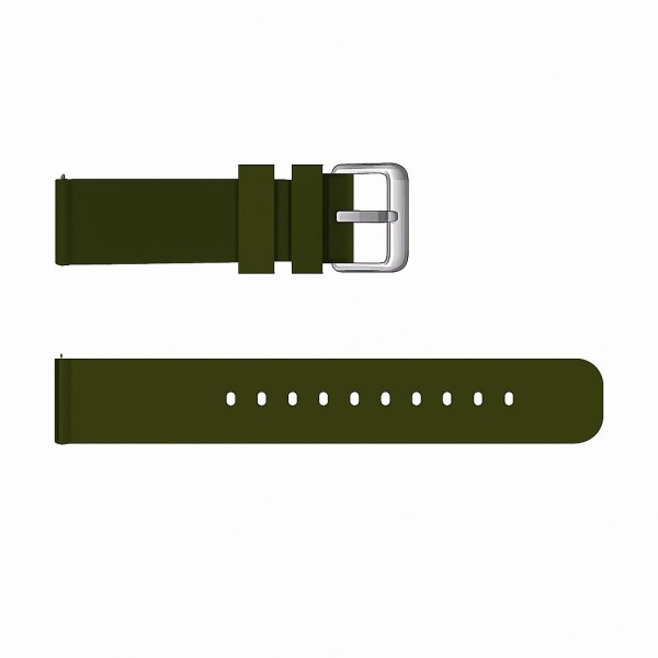 Ремешок для часов 3016 Army Green 22 мм тканевый нейлоновый темно-зеленый милитари