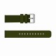 Ремешок для часов 3016 Army Green 22 мм тканевый нейлоновый темно-зеленый милитари