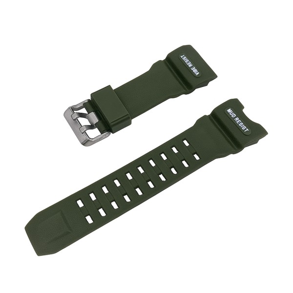Ремінець для годинника Casio G-Shock GWG-1000 Army Green SI силіконовий темно-зелений