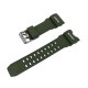 Ремінець для годинника Casio G-Shock GWG-1000 Army Green SI силіконовий темно-зелений