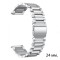 Браслет сталевий для Смарт годинників Silver 24 мм.