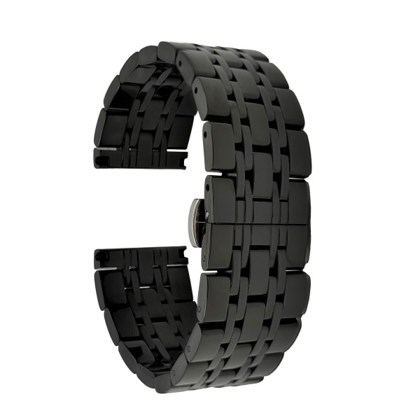 Стальной браслет для AWARDER 043 Black (1051-1509) — металлический ремешок черного цвета