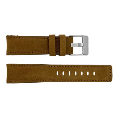 Ремінець для годинника Awarder 058 Brown-Silver 22 мм