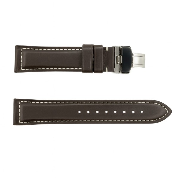 Кожаный ремешок для часов Awarder 044 Brown 22 мм коричневый (SKU 1051-1539)