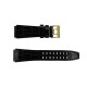 Ремешок для часов Awarder 021 Black-Gold 22 мм силиконовый с золотистой пряжкой