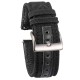 Ремінець Hemsut Black нейлон+шкіра 18 мм для годинника (1051-1549) Hemsut accessories