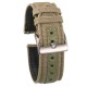Ремешок Hemsut Green нейлон+кожа 18 мм для часов, модель 1051-1553 зеленый