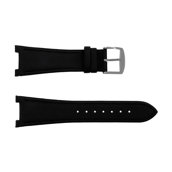 Ремешок для часов Awarder 050 Black-Silver 14 мм, черный с серебристой фурнитурой