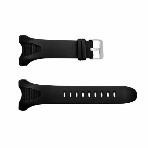 Ремінець для годинника Skmei 1656BK Black (1051-1588) чорний силіконовий змінний браслет