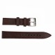 Ремешок для часов Awarder 056 Brown-Silver 20 мм коричневый с серебристой пряжкой