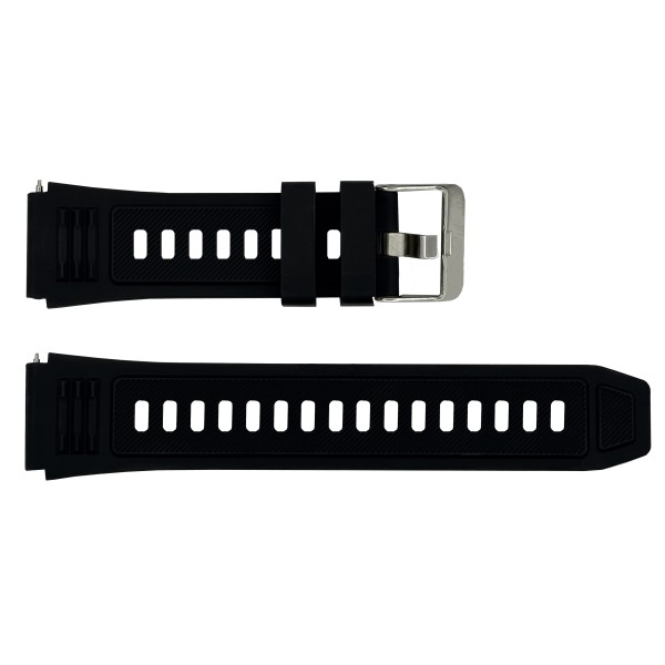 Ремешок для смарт часов Black-Silver 22 мм (SKU 1051-1604) от бренда Ремешки для часов
