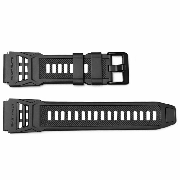 Ремінець для смарт годинника Modfit Navi Ultra All Black 22 мм силіконовий чорний (1051-1611)