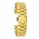 Стальной браслет Awarder 023 Gold 20 мм для часов, золотистый металлический ремешок