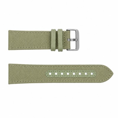 Ремінець для годинника Awarder 040/041 Green-Silver 24 мм