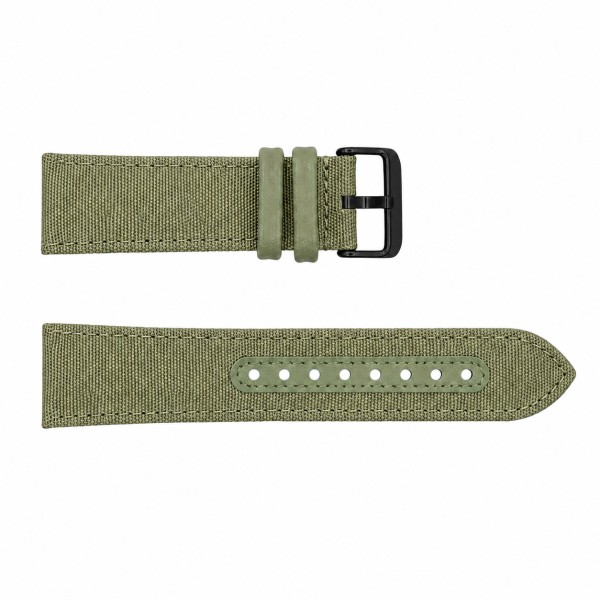 Ремінець для годинника Awarder 040/041 Green-Black 24 мм тканинний нейлоновий браслет
