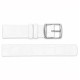 Ремешок для часов 18 мм Кожаный White-Silver (SKU: 1051-1646) от бренда Ремешки для часов