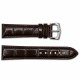 Ремешок для часов Ремешки для часов Лакированный Dark Brown-Silver 20 мм (1051-1653)