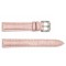 Ремінець для годинника Шкіряний Pink-Silver 16 мм