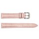Ремінець для годинника Шкіряний Pink-Silver 16 мм (1051-1661) — рожевий шкіряний браслет