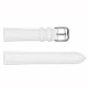 Ремешок для часов 14 мм Кожаный White-Silver (SKU: 1051-1680) — белый с серебристой пряжкой