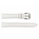Ремінець для годинника Шкіряний White-Silver 14 мм