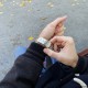 Чоловічий механічний годинник Forsining 8130 Silver-Black з автопідзаводом та сталевим браслетом