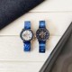 Чоловічий механічний годинник Forsining 6909 Blue-Cuprum-Black з автопідзаводом та повним календарем