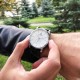 Мужские механические часы Forsining 8214 Silver-White-Black с автоподзаводом и кожаным ремешком