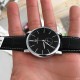 Чоловічий механічний годинник Forsining 8214 Silver-Black з автопідзаводом та шкіряним ремінцем