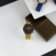 Мужские механические часы Forsining 6909 Gold-Black с автоподзаводом и календарем