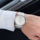 Чоловічий механічний годинник Forsining 8214 Silver-White з автопідзаводом та сталевим браслетом