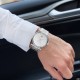 Чоловічий механічний годинник Forsining 8214 Silver-White з автопідзаводом та сталевим браслетом
