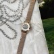 Женские механические часы Forsining 8099M Cuprum-White Ledy Mesh с минеральным стеклом
