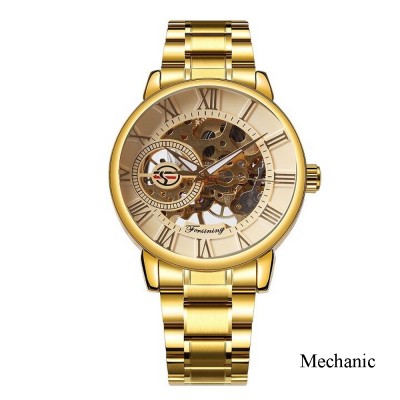 Forsining 8099M All Gold Metal STOPPED