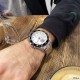 Мужские механические часы Forsining 8200 Silver-Black-White с автоподзаводом и минеральным стеклом