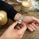 Мужские механические часы Forsining 8200 Silver-Black-White с автоподзаводом и минеральным стеклом