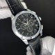 Мужские механические часы Forsining 6625 Silver-White Leather с автоподзаводом и тахиметром