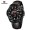Forsining 6909 All Black Leather