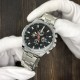 Чоловічий механічний годинник Forsining 6909 Silver-Black з автопідзаводом та сталевим браслетом