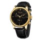 Мужские механические часы Forsining 6916 Gold-Black с автоподзаводом и индикатором заряда